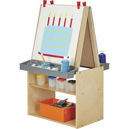 Jonti-Craft Center, w/Storage, 2-Station, 25inx23-1/2inx42in, Baltic JNT7092YT